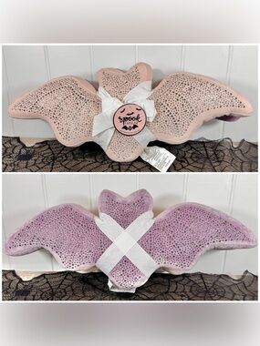 NEW Spooktacular Bedazzled Bats Halloween Pillows